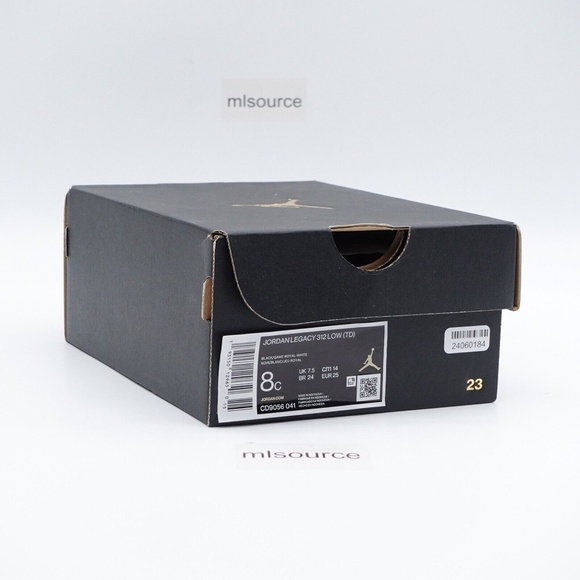 NEW Jordan Legacy 312 Low Off-Court Sneakers CD9056-041 Black - Picture 9 of 9